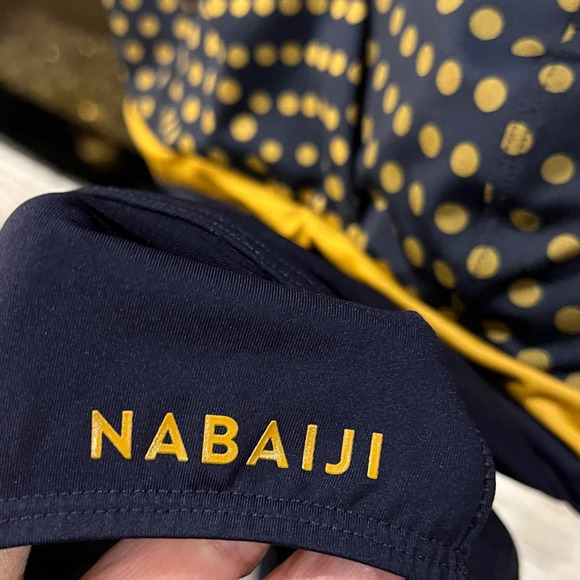 NABAIJI size Large/X Large black and gold one piece bathing suit - Picture 4 of 16